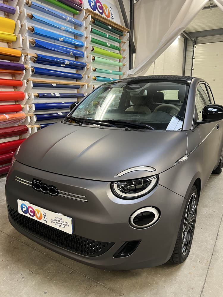 covering total mat sur carrosserie brillante